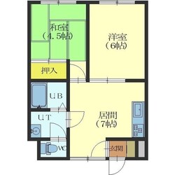 メゾンパティオ花園の物件間取画像